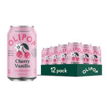 Load image into Gallery viewer, Olipop Sparkling Prebiotic Soda, Cherry Vanilla, 12oz (Pack of 12)
