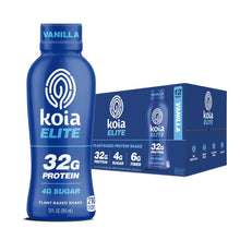Load image into Gallery viewer, Koia ELITE Plant Based 32g Protein Shake, Vanilla, 12oz (Pack of 12)
