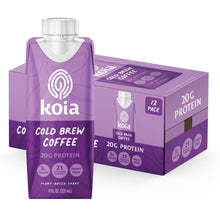 Load image into Gallery viewer, Koia Plant Based 20g Protein Shake, Cold Brew Coffee, 11oz (Pack of 12)
