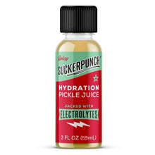 Load image into Gallery viewer, SuckerPunch Electrolyte Pickle Juice Shot, Spicy Pepper, 2oz (Pack of 12)
