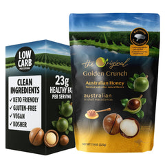 Golden Crunch Australian Macadamia Nuts, Australian Honey, 7.9oz - Multi-Pack
