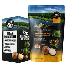 Load image into Gallery viewer, Golden Crunch Australian Macadamia Nuts, Australian Honey, 7.9oz - Multi-Pack
