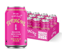 Load image into Gallery viewer, De La Calle Tepache Modern Mexican Soda, Prickly Pear Cactus, 12oz (Pack of 12)
