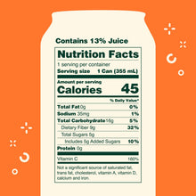 Load image into Gallery viewer, Olipop Sparkling Prebiotic Soda, Orange Squeeze, 12oz (Pack of 12)
