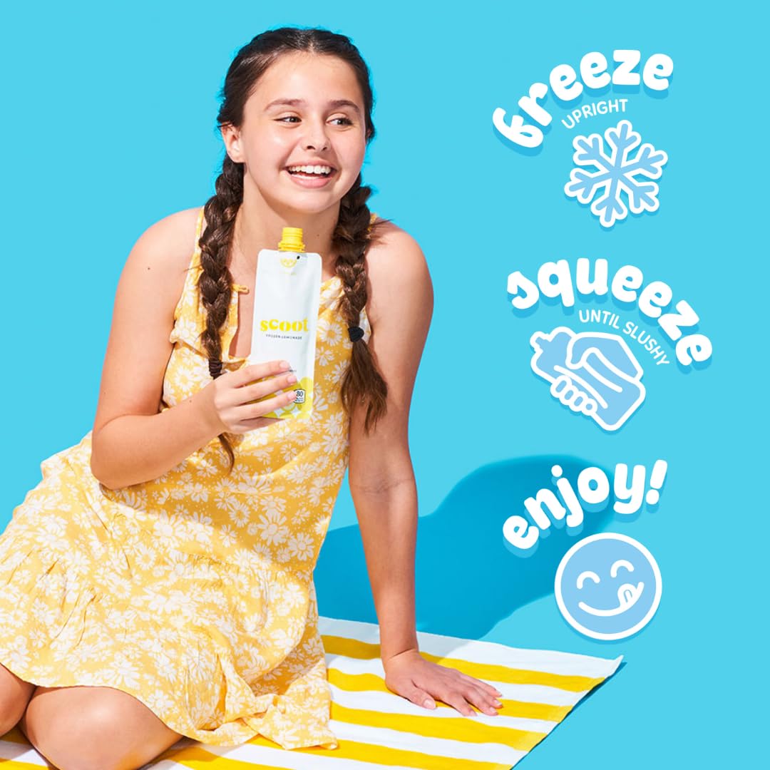 Scoot Frozen Lemonade, Peach, 3oz (Pack of 6) – Oasis Snacks