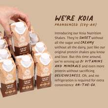 Load image into Gallery viewer, Koia Plant Based 20g Protein Shake, Cacao Bean, 11oz (Pack of 12)
