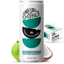 Load image into Gallery viewer, Once Upon a Coconut 100% Pure Coconut Water, 10.8oz (Pack of 12)
