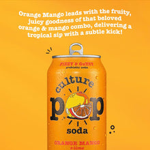 Load image into Gallery viewer, Culture Pop Sparkling Prebiotic Soda, Orange Mango, 12oz (Pack of 12)
