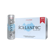 Load image into Gallery viewer, Icelandic Glacial Sparkling Water, Classic, 330 ml Cans (Pack of 10)
