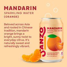 Load image into Gallery viewer, Sanzo Flavored Sparkling Water, Mandarin (Orange), 12oz (Pack of 12)
