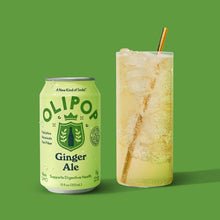 Load image into Gallery viewer, Olipop Sparkling Prebiotic Soda, Ginger Ale, 12oz (Pack of 12)
