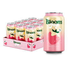 Load image into Gallery viewer, Bloom Pop Prebiotic Soda, Strawberry Cream, 12oz (Pack of 12)
