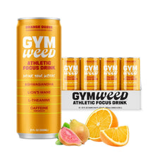 Load image into Gallery viewer, GYM WEED Athletic Focus Drink, Orange Guava, 12oz (Pack of 12)
