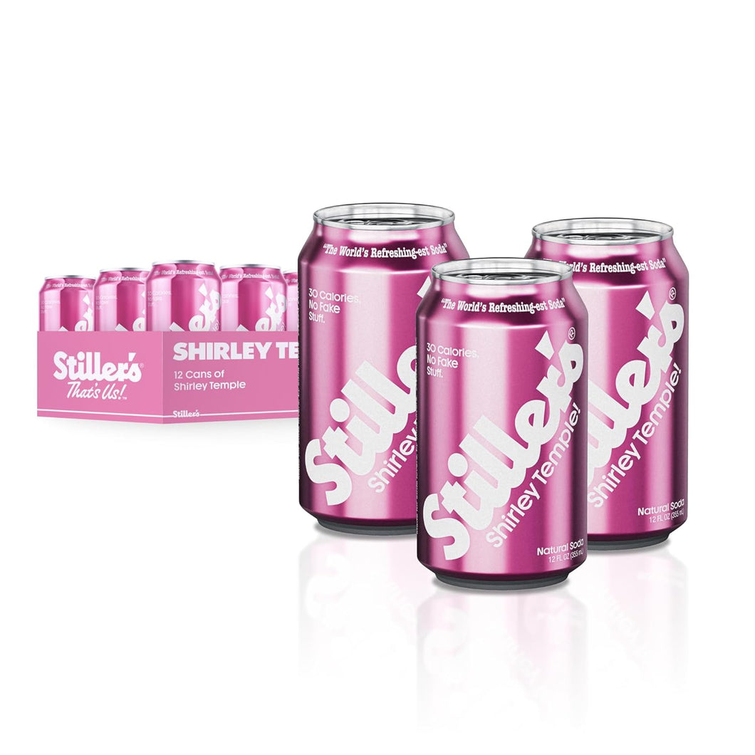 Stiller’s Soda, Shirley Temple, 12oz (Pack of 12)