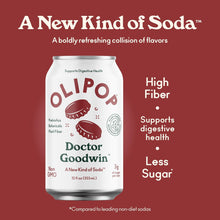 Load image into Gallery viewer, Olipop Sparkling Prebiotic Soda, Doctor Goodwin, 12oz (Pack of 12)

