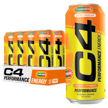 Load image into Gallery viewer, Cellucor C4 Performance Zero Sugar Energy Drink, Orange Creamsicle, 16oz (Pack of 12)
