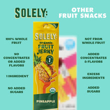 Load image into Gallery viewer, Solely Organic Fruit Jerky, Pineapple, 0.8oz (Pack of 12)
