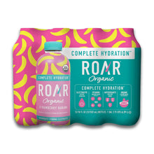 Load image into Gallery viewer, ROAR Organic Electrolyte Infusion Drink, Strawberry Banana, 18 oz (Pack of 12)
