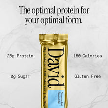 Load image into Gallery viewer, David Protein Bar, Cinnamon Roll, 2.05oz (Pack of 12)
