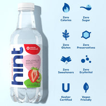 Load image into Gallery viewer, Hint Fruit-Infused Water, Strawberry Kiwi, 16oz (Pack of 12)
