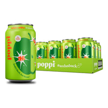 Load image into Gallery viewer, Poppi Prebiotic Soda, Sour Apple, 12oz (Pack of 12)
