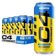 Load image into Gallery viewer, Cellucor C4 Performance Zero Sugar Energy Drink, Frozen Bombsicle, 16oz (Pack of 12)
