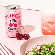 Load image into Gallery viewer, Olipop Sparkling Prebiotic Soda, Cherry Vanilla, 12oz (Pack of 12)
