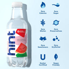 Load image into Gallery viewer, Hint Fruit-Infused Water, Watermelon, 16oz (Pack of 12)
