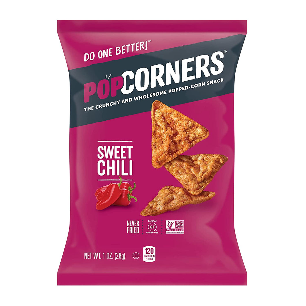 Popcorners Chips, Sweet Chili, 1oz (Pack of 40)