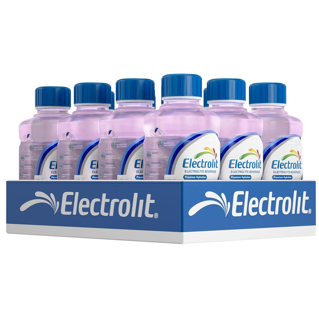 Electrolit Electrolyte Hydration Beverage, Berry Bliss, 21oz (Pack of 12)
