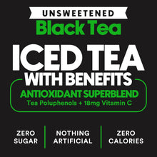 Load image into Gallery viewer, RYL Iced Tea, Unsweetened Black Tea, 16oz (Pack of 12)
