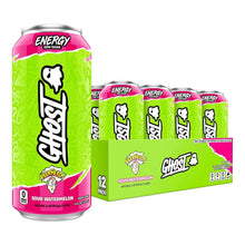 Load image into Gallery viewer, Ghost Energy Drink, WarHeads Sour Watermelon, 16oz (Pack of 12)
