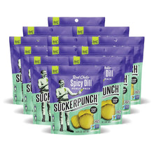 Load image into Gallery viewer, SuckerPunch Gourmet Dill Pickles, Red Chile Spicy Dill, 3.4oz (Pack of 12)
