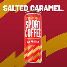 Load image into Gallery viewer, Throne Sport Cold Brew Coffee 10g Protein, Salted Caramel Latte, 11oz (Pack of 12)
