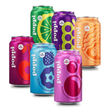 Load image into Gallery viewer, Poppi Prebiotic Soda, Crowd Pleasers Variety, 12oz (Pack of 12)
