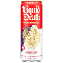Load image into Gallery viewer, Liquid Death Sparkling Energy, Scary Strawberry, 12oz (Pack of 12)
