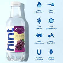 Load image into Gallery viewer, Hint Fruit-Infused Water, Grape, 16oz (Pack of 12)
