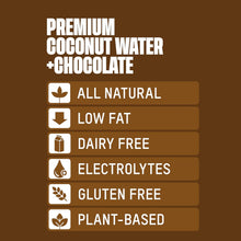 Load image into Gallery viewer, Once Upon a Coconut 100% Pure Coconut Water, Chocolate, 10.8oz (Pack of 12)
