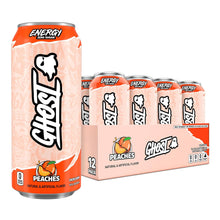 Load image into Gallery viewer, Ghost Energy Drink, Peaches, 16oz (Pack of 12)
