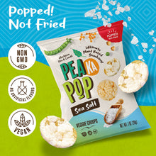 Load image into Gallery viewer, PeaKaPop Veggie Popped Chips, White Cheddar, 1oz (Pack of 20)
