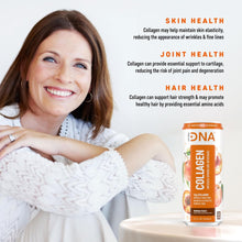 Load image into Gallery viewer, HydraDNA Collagen Infused Sparkling Drink, Peach, 12oz (Pack of 12)
