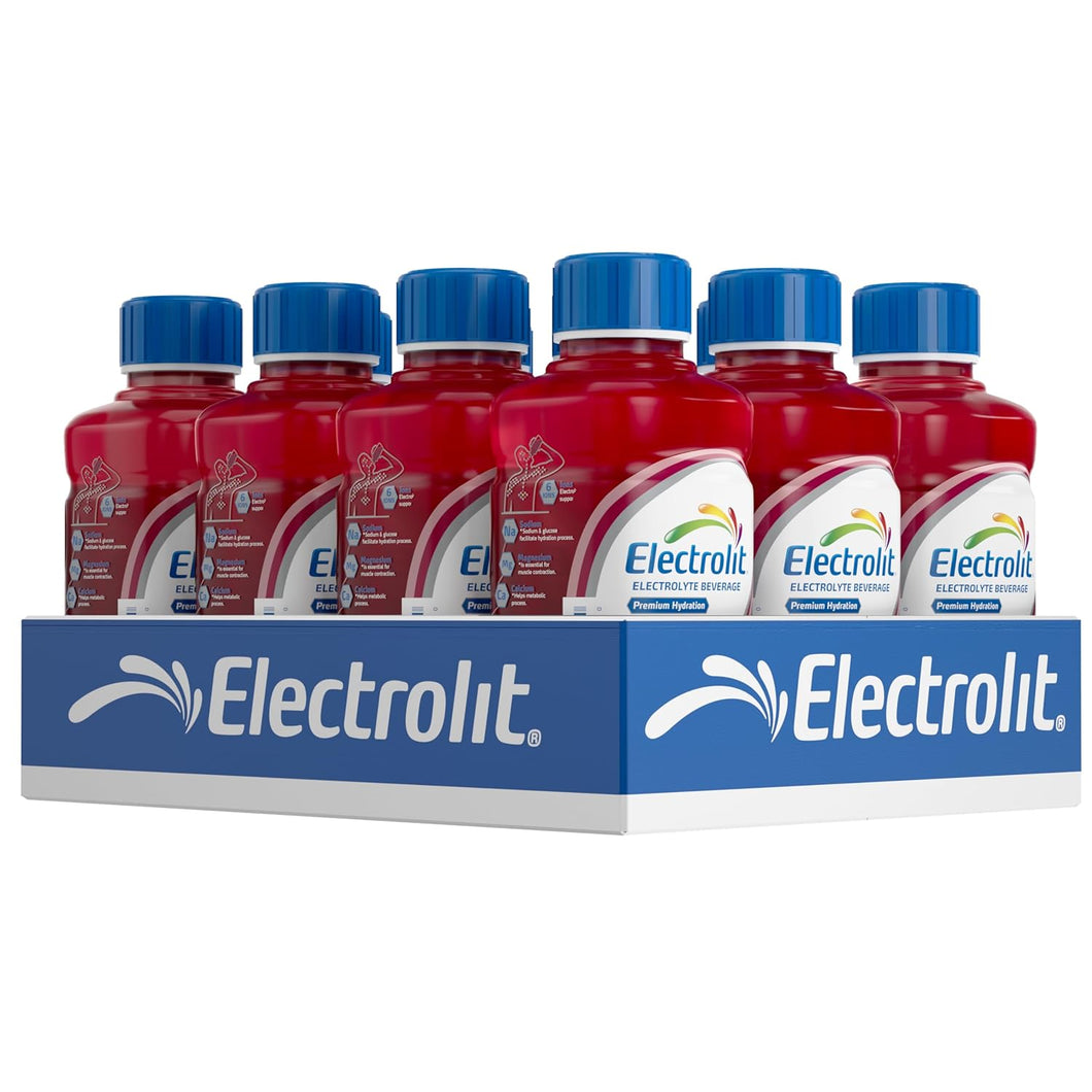 Electrolit Electrolyte Hydration Beverage, Fruit Punch, 21oz (Pack of 12)