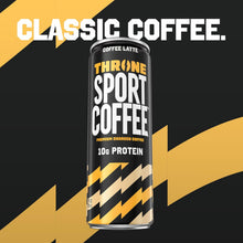Load image into Gallery viewer, Throne Sport Cold Brew Coffee 10g Protein, Coffee Latte, 11oz (Pack of 12)
