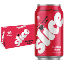 Load image into Gallery viewer, Slice Prebiotic &amp; Probiotic Soda Pop, Classic Cola, 12oz (Pack of 12)
