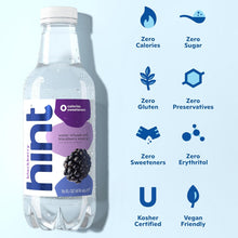 Load image into Gallery viewer, Hint Fruit-Infused Water, Blackberry, 16oz (Pack of 12)
