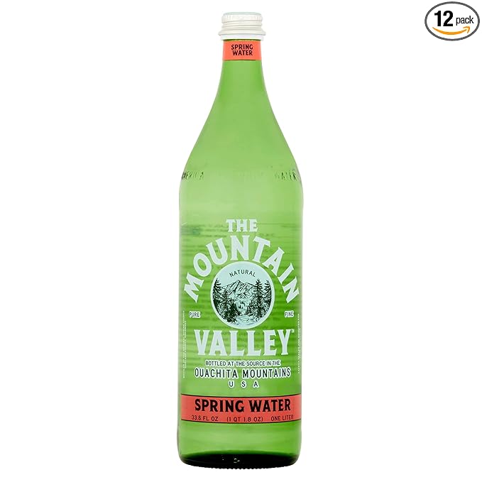 The Mountain Valley Still Spring Water, 1 Liter (Pack of 12)