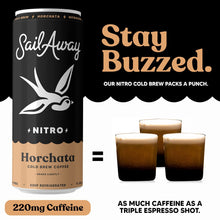 Load image into Gallery viewer, Sail Away Cold Brew Nitro Coffee, Horchata, 11.5oz (Pack of 12)
