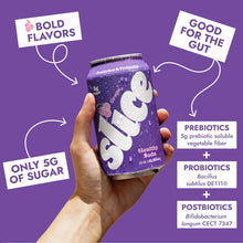 Load image into Gallery viewer, Slice Prebiotic &amp; Probiotic Soda Pop, Grape, 12oz (Pack of 12)
