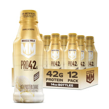 Load image into Gallery viewer, Muscle Milk PRO 42g Protein Shake, Vanilla Creme, 14 Fl Oz (Pack of 12)

