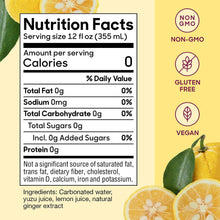 Load image into Gallery viewer, Sanzo Sparkling Water, Yuzu (Lemon), 12oz (Pack of 12)
